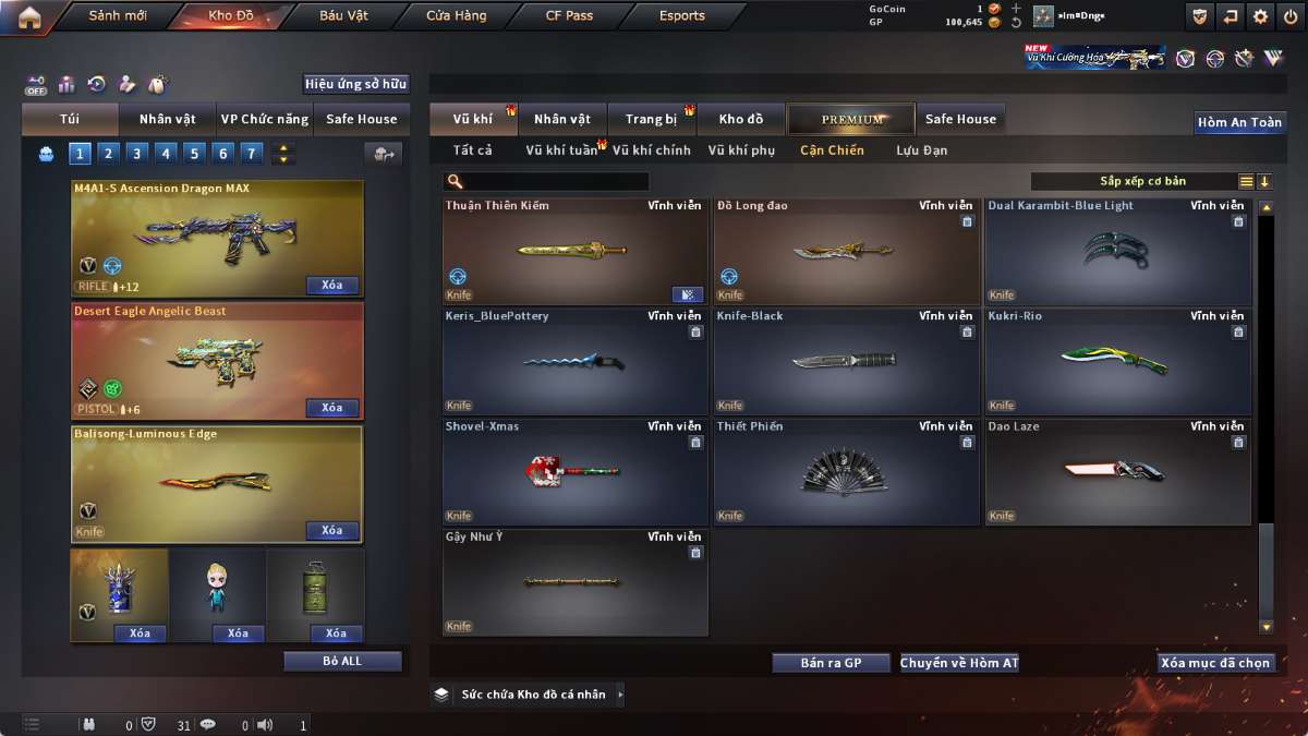 shop acc cf uy tin gia re